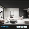 imageArt3d Slat Wall Panel 3D Fluted Textured Panel 12Tile 197 x 197in  OakOblong  Black