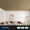 imageArt3d Slat Wall Panel 3D Fluted Textured Panel 12Tile 197 x 197in  OakOblong  Walnut