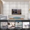 imageArt3d 20 Pack Decorative 3D Wall Panels 19 SqFeet PVC Interior Wall Dcor 118quotx118quot WhiteMaze