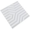 imageArt3d 20 Pack Decorative 3D Wall Panels 19 SqFeet PVC Interior Wall Dcor 118quotx118quot WhiteMaze
