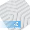 imageArt3d 20 Pack Decorative 3D Wall Panels 19 SqFeet PVC Interior Wall Dcor 118quotx118quot WhiteMaze