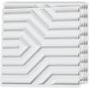 imageArt3d 20 Pack Decorative 3D Wall Panels 19 SqFeet PVC Interior Wall Dcor 118quotx118quot WhiteMaze