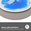 imageArt3d 4Pack Colorful Liquid Sensory Floor Tiles FanShaped Liquid Fusion Sensory Dance Mats for Kid Toddler 13quot x 13quotMulticoloredround 1