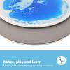 imageArt3d 4Pack Colorful Liquid Sensory Floor Tiles FanShaped Liquid Fusion Sensory Dance Mats for Kid Toddler 13quot x 13quotMulticoloredround 3