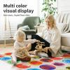 imageArt3d 4Pack Colorful Liquid Sensory Floor Tiles FanShaped Liquid Fusion Sensory Dance Mats for Kid Toddler 13quot x 13quotMulticoloredround 3