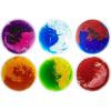 imageArt3d 4Pack Colorful Liquid Sensory Floor Tiles FanShaped Liquid Fusion Sensory Dance Mats for Kid Toddler 13quot x 13quotMulticoloredround 4