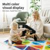 imageArt3d 4Pack Colorful Liquid Sensory Floor Tiles FanShaped Liquid Fusion Sensory Dance Mats for Kid Toddler 13quot x 13quotMulticolortriangle 1