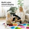 imageArt3d 4Pack Colorful Liquid Sensory Floor Tiles FanShaped Liquid Fusion Sensory Dance Mats for Kid Toddler 13quot x 13quotMulticolortriangle 2
