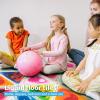 imageArt3d 4Pack Colorful Liquid Sensory Floor Tiles FanShaped Liquid Fusion Sensory Dance Mats for Kid Toddler 13quot x 13quotMulticolortriangle 2