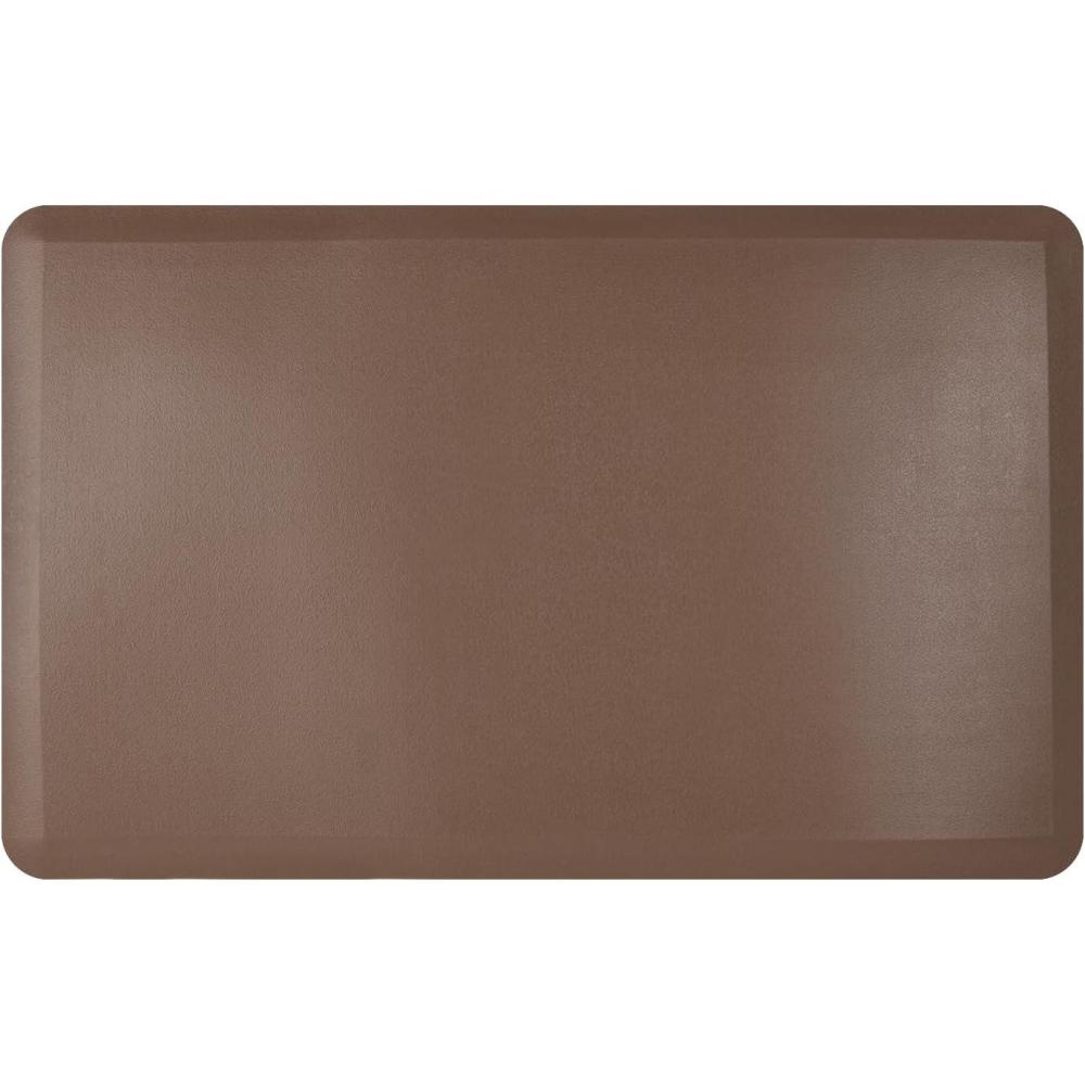 imageArt3d Anti Fatigue Mat  12 Inch Cushioned Kitchen Mats Comfort ampamp Non Slip Cushion for Standing Desk Office or Garage Floor 173quotx28quot Dark GreyBrown