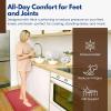 imageArt3d 34quot Thick Kitchen Mats for Floor Waterproof 20quot X 32quot Cushioned Comfort Mat Anti Fatigue Mats for Kitchen Ergonomic Standing Office Desk Home and Garage RedRed