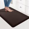 imageArt3d Anti Fatigue Mat  12 Inch Cushioned Kitchen Mats Comfort ampamp Non Slip Cushion for Standing Desk Office or Garage Floor 173quotx28quot Dark GreyChocolate