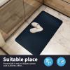 imageArt3d Anti Fatigue Mat  12 Inch Cushioned Kitchen Mats Comfort ampamp Non Slip Cushion for Standing Desk Office or Garage Floor 173quotx28quot Dark GreyMajolica Blue