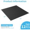 imageArt3d Pro Drop Ceiling Tiles 2ft x 2ft 12Pack Waterproof Polyester Ceiling Panels for Office Basement Kitchen Recording Room ReusableCovers 48 SqFt White Stucco PrintingBlack
