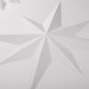 imageArt3d Star Textures 3D Wall Panels White Snowflake Design for Interior Wall Decor Pack of 12 Tiles 32 Sq Ft PVCWhite