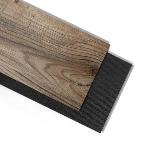 imageArt3d 24quot x 12quot SPC ClickLock Floating Floor Tiles 24 Sq Ft 12Pack Luxury Wood Look Flooring for Indoor Use Waterproof ampamp FireResistant GraphiteOak