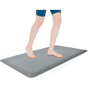 imageArt3d Anti Fatigue Mat  12 Inch Cushioned Kitchen Mats Comfort ampamp Non Slip Cushion for Standing Desk Office or Garage Floor 173quotx28quot Dark GreyDark Grey