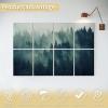 imageArt3d Soundproof Wall Panels 48quotx32quot 8Pack Acoustic Wall Art Panels Sound Absorbing Decorative Wall Panels for Living Room Bedroom Kitchen Studio Polyester UV PrintFoggy Forest