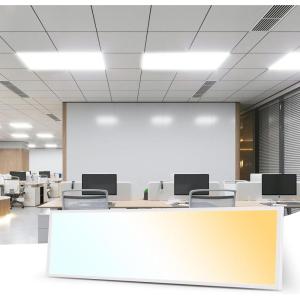 imageArt3d 4 Pack 2x4 FT LED Flat Panel Light 3CCT Selectable Color Temperature 3000K4000K5000K 010V Dimmable 5500LM Flush Mount Ceiling Light 20W30W40W Drop Ceiling Light ULampampETL Listed2 Pack 3CCT