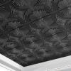 imageArt3d Drop Ceiling Tiles 24x24 in White 12Pack 48 Sqft 3D Wainscoting Panels Glue Up 2x2Black