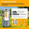 image48in x 100ft Hardware Cloth 12 inch Chicken Wire Fencing HotDipped Galvanized After Welding Garden Plant Supports Welded Metal Chicken Wire Poultry Animal Netting Cage Screen12inch 8in x 25ft