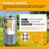 image48in x 100ft Hardware Cloth 12 inch Chicken Wire Fencing HotDipped Galvanized After Welding Garden Plant Supports Welded Metal Chicken Wire Poultry Animal Netting Cage Screen12inch 16in x 100ft