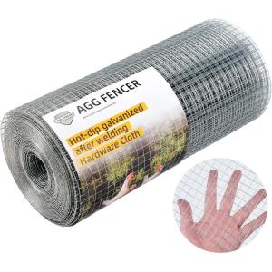 image48in x 100ft Hardware Cloth 12 inch Chicken Wire Fencing HotDipped Galvanized After Welding Garden Plant Supports Welded Metal Chicken Wire Poultry Animal Netting Cage Screen12inch 16in x 50ft