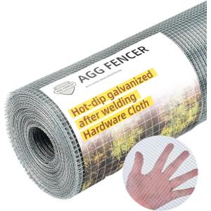 image48in x 100ft Hardware Cloth 12 inch Chicken Wire Fencing HotDipped Galvanized After Welding Garden Plant Supports Welded Metal Chicken Wire Poultry Animal Netting Cage Screen14inch 16in x 50ft