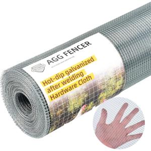 image48in x 100ft Hardware Cloth 12 inch Chicken Wire Fencing HotDipped Galvanized After Welding Garden Plant Supports Welded Metal Chicken Wire Poultry Animal Netting Cage Screen14inch 48in x 50ft