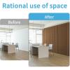 imageArt3d 4Pack GlueOn Wall Panels Wood Grain Texture Interior Wall Decor 104quotx12quot Recycled Polystyrene Wainscoting Panels Low Emission for Living Room BedroomEarth OakSixGrid Rosewood