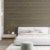 imageArt3d 4Pack GlueOn Wall Panels Wood Grain Texture Interior Wall Decor 104quotx12quot Recycled Polystyrene Wainscoting Panels Low Emission for Living Room BedroomEarth OakSixGrid Walnut