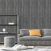 imageArt3d 4Pack GlueOn Wall Panels Wood Grain Texture Interior Wall Decor 104quotx12quot Recycled Polystyrene Wainscoting Panels Low Emission for Living Room BedroomEarth OakHerringbone Weathered Teak