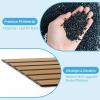 imageArt3d 4Pack GlueOn Wall Panels Wood Grain Texture Interior Wall Decor 104quotx12quot Recycled Polystyrene Wainscoting Panels Low Emission for Living Room BedroomEarth OakSixGrid Rosewood
