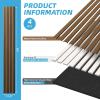 imageArt3d 4Piece 94 x 126 Inch Acoustic Lightweight Slat Wall Panel  Waterproof Wood Textured Wainscoting Panel of 33 SqFt for Bedroom Home Theater Office Accent Wall Matte BlackWalnut