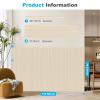 imageArt3d Wainscoting Wall Panel Kit 378quot Tall Beadboard Panels for Walls Polystyrene Board and Batten Wall Panel Kit Easy DIY Decorative Trim for Living Room Kitchen Bedroom  Covers 31 SqFtWhite Ash