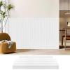 imageArt3d Wainscoting Wall Panel Kit 378quot Tall Beadboard Panels for Walls Polystyrene Board and Batten Wall Panel Kit Easy DIY Decorative Trim for Living Room Kitchen Bedroom  Covers 31 SqFtMatte White