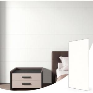 imageArt3d 10Pack 24quotx12quot SPC Wall Panels 20 Sqfeet Waterproof Click Lock Panels for Interior Wall Decor Rigid Core Wall Panel for Bathroom Kitchen Living Room ICY Marble GrayIcy Marble Gray