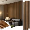 imageArt3d 2Pack 48 x 24 Acoustic Wood Panels for Wall Soundproof Wood Slat Panel for Wall and Ceiling 3D Fluted Sound Absorbing Paneling for Interior Wall Decor Living Room Bedroom  TeakTeak