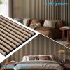 imageArt3d 2Pack 48 x 24 Acoustic Wood Panels for Wall Soundproof Wood Slat Panel for Wall and Ceiling 3D Fluted Sound Absorbing Paneling for Interior Wall Decor Living Room Bedroom  TeakPeach