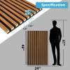 imageArt3d 2Pack 48 x 24 Acoustic Wood Panels for Wall Soundproof Wood Slat Panel for Wall and Ceiling 3D Fluted Sound Absorbing Paneling for Interior Wall Decor Living Room Bedroom  TeakTeak