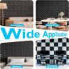 imageArt3d 33Pack 3D Wall Panel for Interior Wall Dcor Diamond Textured PVC Accent Wall Paneling for Living Room Bedroom Office TV Wall Background 118x118 Cover 32SqFt WhiteBlack