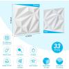 imageArt3d 33Pack 3D Wall Panel for Interior Wall Dcor Diamond Textured PVC Accent Wall Paneling for Living Room Bedroom Office TV Wall Background 118x118 Cover 32SqFt WhiteWhite