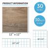 imageArt3d Peel and Stick Vinyl Floor Tiles 10Pack 12 x 12 inch Self Adhesive Waterproof Flooring Wood Planks for Kitchen Dining Room Bedrooms Cover 10 Sq Ft Light Brown AshLight Brown
