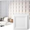 imageArt3d 33Pack 3D Textured Accent Wall Panel for Interior Dcor Waterproof PVC Decorative Wall Paneling for Living Room Bedroom Gaming Room Office 118x118 Cover 32SqFt WhiteWhite