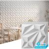 imageArt3d 33Pack 3D Wall Panel for Interior Wall Dcor Diamond Textured PVC Accent Wall Paneling for Living Room Bedroom Office TV Wall Background 118x118 Cover 32SqFt WhiteWhite