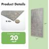 imageArt3d 10Pack 24x12 SPC Wall Panels 20 Sqfeet Waterproof Click Lock Panels for Interior Wall Decor Rigid Core Wall Panel for Bathroom Kitchen Living Room Deep Marble GrayDeep Marble Gray