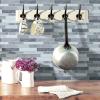 imageArt3d 10Sheet Self Adhesive Backsplash Tiles for Kitchen Bathroom 12 in x 12in Grey Marble Design A17012P10Gray