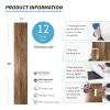 imageArt3d 12Pack 18 Sqft Peel and Stick Floor Tiles Vinyl Plank Flooring Wood Look Adhesive and Waterproof Tile Sticker for Bedroom Living Room KitchenRV in Ashtree