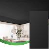 imageArt3d 24x24 Stucco Printed Drop Ceiling Tiles 2x2ft Decorative PVC Ceiling Tiles for Home Office Restaurant and Gym Covering 48 Sqft 12 Pack WhiteDeep Regular Black