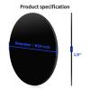 imageArt3d 2Pcs 18 Round Acrylic Sheets in Black 10 Inch Diameter Acrylic Circle Sheets Round Plexiglass Disc Circle PET Panel for DIY Cake Crafts Table TopBlack